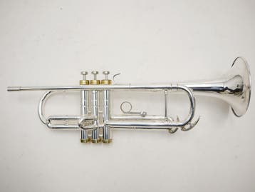 Trompet Conn Victor 6B/Connstellation verzilverd uit 1969, Ophalen of Verzenden, Gebruikt, Bes-trompet, Met koffer