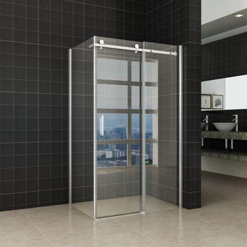 Aanbieding: Wiesbaden douchedeur + zijwand 1400x900x2000, Ophalen of Verzenden, Nieuw, Chroom, Douche