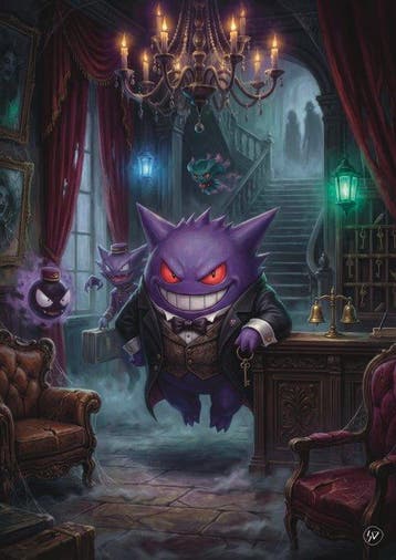 SDIMART 1996 - Gengar Ghost House Pokémon Limited Edition, Nieuw