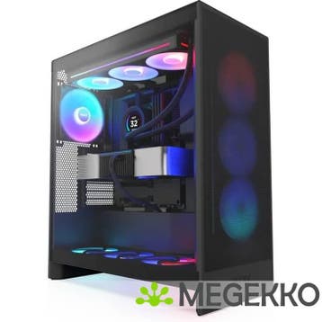 NZXT H7 Flow RGB Black 2024, Computers en Software, Verzenden, Nieuw