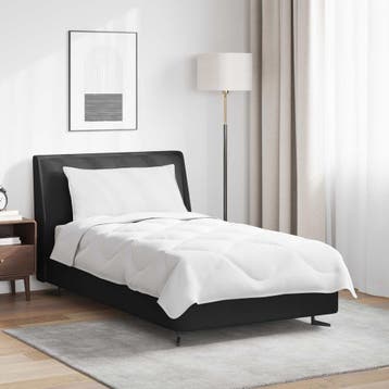 vidaXL Zomer Dekbed met kussen 2 st Wit Microvezel, Verzenden, Nieuw, Wit