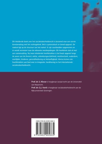 Socialezekerheidsrecht in kort bestek / Recht begrepen, Verzenden, Gelezen, S. Klosse