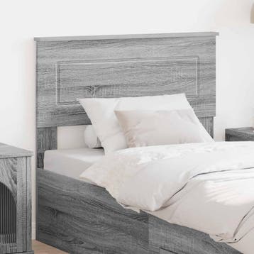 vidaXL Hoofdbord Grijs Sonoma Bewerkt hout, Huis en Inrichting, Slaapkamer | Bedden, Verzenden, Nieuw, Grijs, Hout