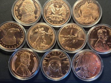 Verenigde Staten. Amerikaanse icons, 10 x 1 Oz (Zonder