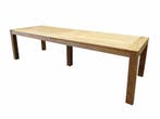 Krista dining tuintafel 400x110xH77,5 cm - poten 12 cm teak, Tuin en Terras, Tuintafels, Ophalen of Verzenden, Nieuw, Teakhout