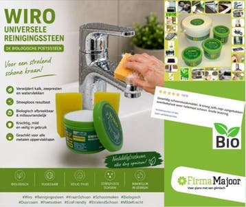 Wiro Universele Reinigingssteen 300gr €17,50 (div. maten), Verzenden, Nieuw, Wasbak of Wastafel