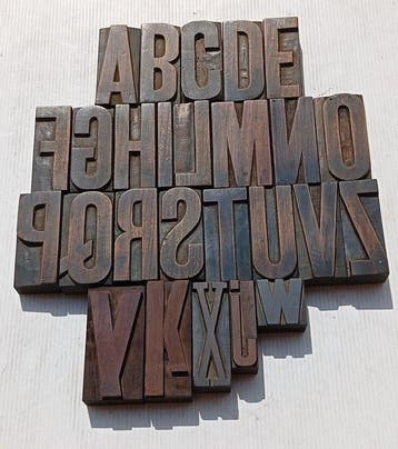 Drukblokken (26) - Lettertypes - Italië - Volledig Engels