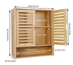 Natuurlijke Bamboe Badkamerkast – Wandmodel met Opbergruimte, Verzenden, Nieuw