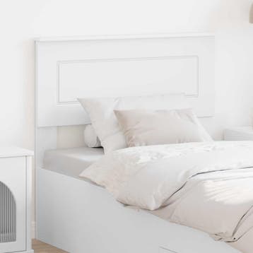vidaXL Hoofdbord Wit Bewerkt hout, Huis en Inrichting, Slaapkamer | Bedden, Verzenden, Nieuw, Wit, Hout