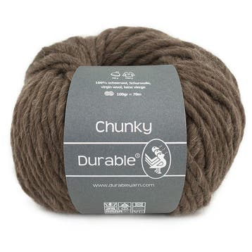 Durable Chunky - 2230 dark brown - 100% Scheerwol, Ophalen of Verzenden, Nieuw