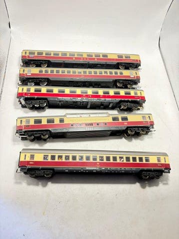 Fleischmann H0 - Modeltrein personenwagen (5) - 5 TEE, Nieuw