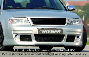 Rieger voorbumper S6-Look | A6 (4B): 07.01- (vanaf Facelift), Auto-onderdelen, Verzenden, Nieuw, Audi