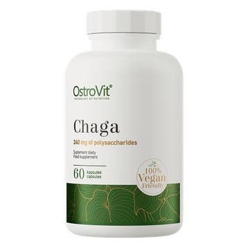 Ostrovit - Chaga - 60 Vege Capsules, Verzenden, Nieuw, Poeder of Drank