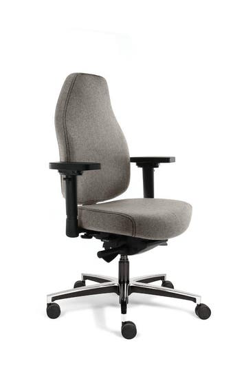 Bureaustoel lange mensen, 24 uurs bureaustoelen, Verzenden, Nieuw, Grijs, Bureaustoel