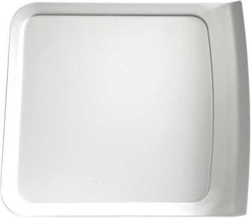 Witte presenteer schaal melamine, Verzenden