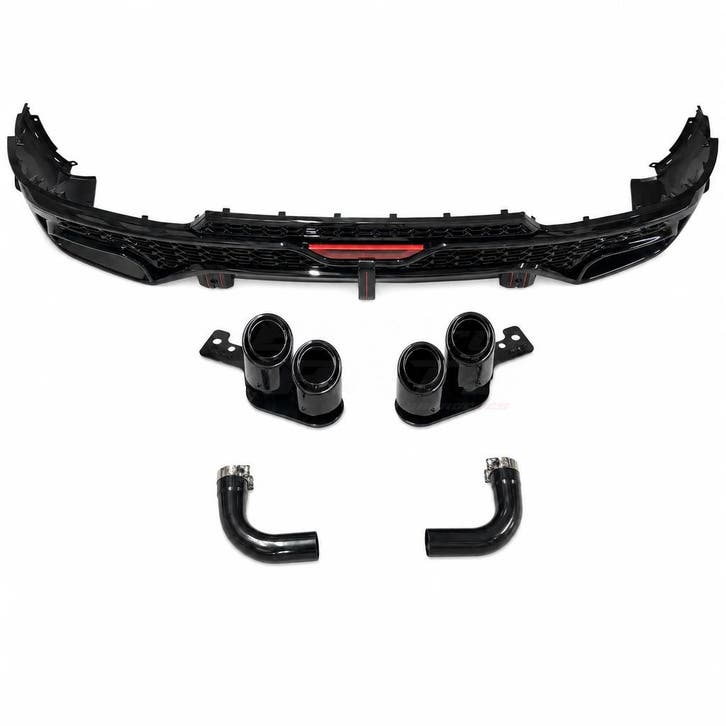 LED Diffuser With Black Exhaust Tips Voor Audi Q5 S Line/SQ5, Auto-onderdelen, Carrosserie en Plaatwerk, Ophalen of Verzenden