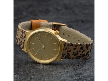 Veiling - Komono Wizard horloge dames goud/panter 36mm, Nieuw