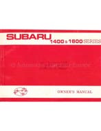 1977 SUBARU 1400 | 1600 INSTRUCTIEBOEKJE ENGELS