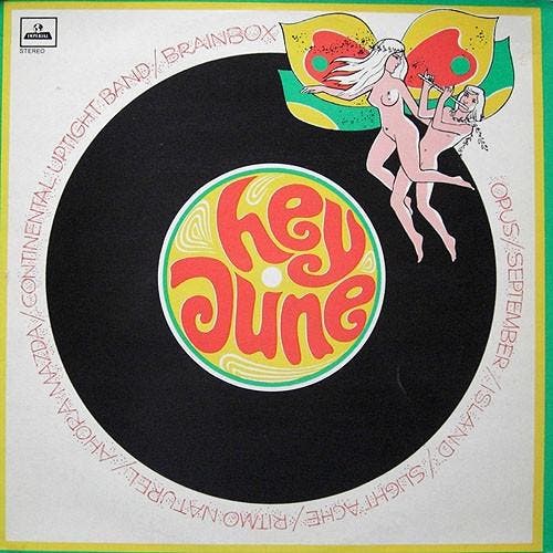 LP gebruikt - Various - Hey June, Cd's en Dvd's, Vinyl | Rock, Zo goed als nieuw, Overige formaten, Verzenden