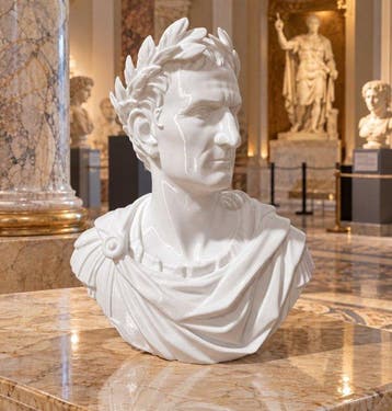 Buste, Giulio Cesare – Busto Imperiale con Corona d’Alloro –
