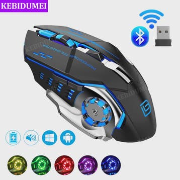 Oplaadbare Gaming Muis: Dual Mode Bluetooth 5.2 & 2.4G Wirel, Verzenden, Nieuw