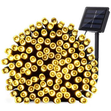 Solar kerstverlichting Holly 22 meter lichtsnoer - 200 leds, Zonne-energie, Kunststof, Verzenden, Minder dan 50 watt