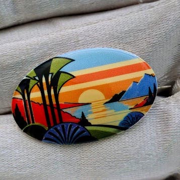 Zonder minimumprijs - Broche Zilver, 925 sterling zilver &