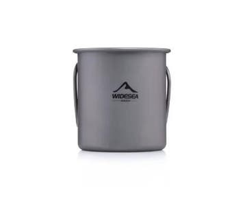 Titanium Camping Mok met Deksel Lichtgewicht Hiking Outdoor, Verzenden, Nieuw