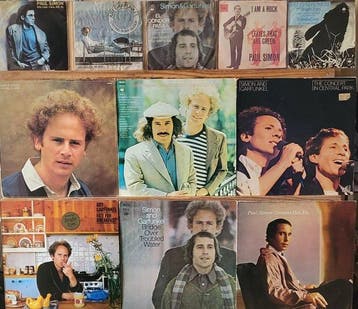 Simon & Garfunkel, 7 LPs and 5 Singles 45 RPM [ 1 Unique, Nieuw in verpakking
