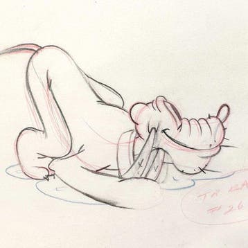 PLUTO Originele animatieproductietekening - (Walt Disney,, Nieuw
