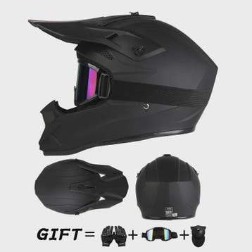 Off Road Motorcross Helm met Vizier & Goggles - Veilig & Com, Fietsen en Brommers, Brommerhelmen, Verzenden, Nieuw