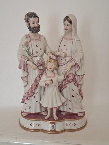 Beeld, Heilige Familie - 30 cm - Porselein
