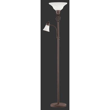 LED Vloerlamp - Trion Rustina - E27/E14 Fitting - 2-lichts -, Ophalen of Verzenden, Nieuw, Metaal
