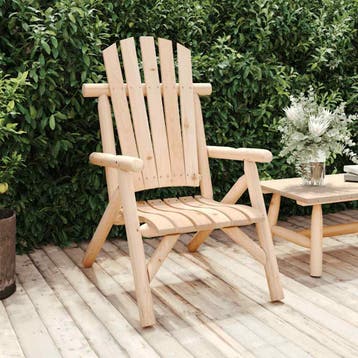 vidaXL Tuinstoel 68x86x103 cm massief vurenhout, Verzenden, Nieuw, Hout