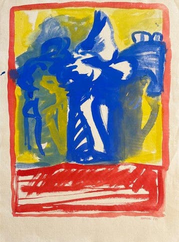Marcus de Vestele (1941-2024) - Composition Cobra figurative