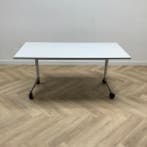 verrijdbare klaptafel, 160x80 vm, grijs - metaalkleur, Ophalen of Verzenden, Gebruikt