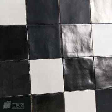 Handvormtegels 13x13 Mat wit Mat zwart en Platinum mix, Verzenden, Nieuw