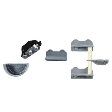 TRUUSK Katten Klimmuur 4-delig - Klimmende Kattenkrabpaal -, Verzenden, Nieuw