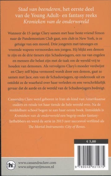 Stad van beenderen / Kronieken van de Onderwereld / 1, Boeken, Verzenden, Gelezen, Cassandra Clare