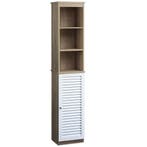 Badkamer Hoge Kast met 170x34x26cm in bruin-wit (Meubelen), Verzenden
