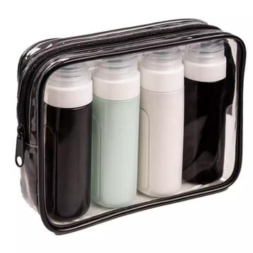 Trizand travel cosmetic bag – navulbare reisflesjes + tra., Ophalen of Verzenden, Nieuw