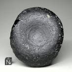 Schijf tektiet / China - diameter 9,5 cm - 428 g