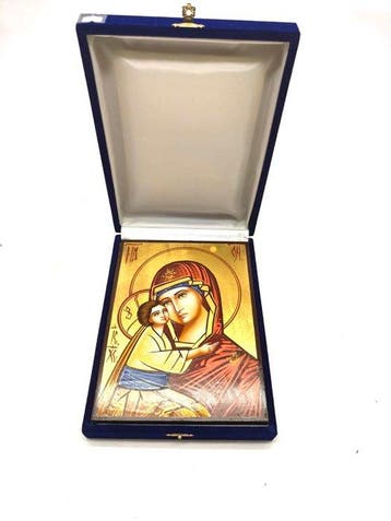 Icoon - Byzantijnse icoon van de Maagd Maria met het Kind
