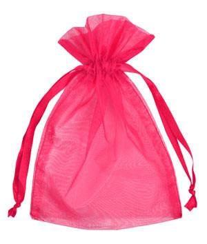 c.a. 100 x mini organza zakjes 5 x 7 cm Hot Pink, Ophalen of Verzenden, Nieuw