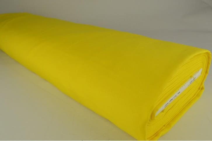 Gele brandvertragende stof  - Goedkoop op rol, Hobby en Vrije tijd, Stoffen en Lappen, 120 cm of meer, 200 cm of meer, Geel, Nieuw