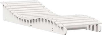 vidaXL Ligbed 205x70x31,5cm van massief grenenhout - wit, Caravans en Kamperen, Kampeeraccessoires, Ophalen of Verzenden, Nieuw