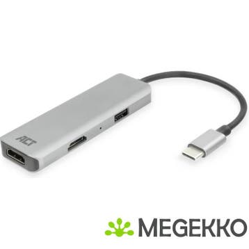 ACT USB-C 4K multiport adapter voor 2 HDMI schermen. USB-A, Verzenden, Nieuw, ACT