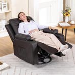 Fauteuil met armleuning - Relaxfauteuil - Relaxstoel - Bruin, Huis en Inrichting, Fauteuils, Verzenden, Zo goed als nieuw