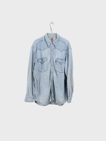 Levi Strauss & Co. Casual overhemden Dames maat L Blauw, Ophalen of Verzenden, Nieuw
