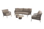 4 Seasons Capalbio/Sofie loungeset (5-delig) - Terre, Verzenden, Nieuw, Rvs, Loungeset